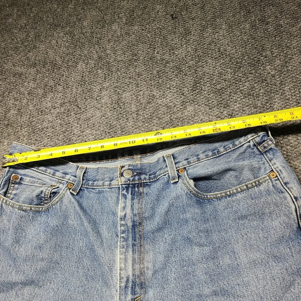 Levis 550 Jeans Mens 40x34 Blue Tapered Relaxed Denim Stretch Baggy Y2K Light